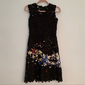 Elie Tahari Black Lace Dress